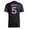 Inter Miami Sergio Busquets #5 Borta Kläder 2025-26 Kortärmad